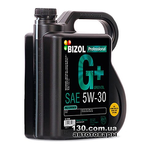 Synthetic motor oil Bizol Green Oil+ 5W-30 — 4 l