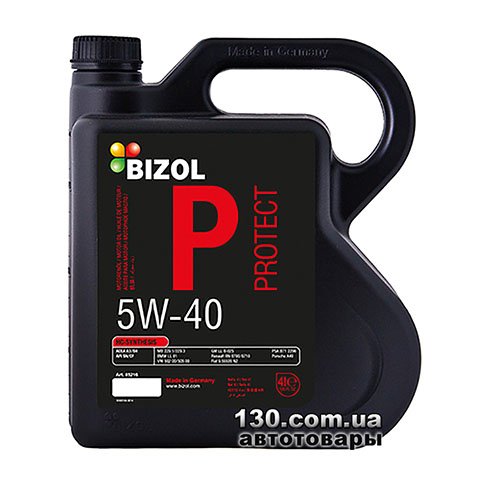 Bizol Protect 5W-40 — моторное масло синтетическое — 4 л