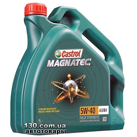 Castrol Magnatec 5W-40 A3/B4 — synthetic motor oil — 4 l