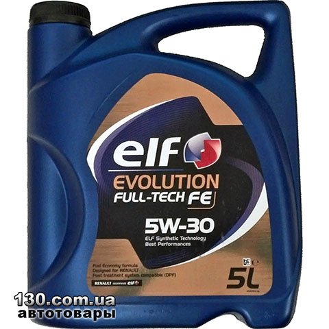 ELF Evolution Full-Tech FE 5W-30 — synthetic motor oil — 5 l