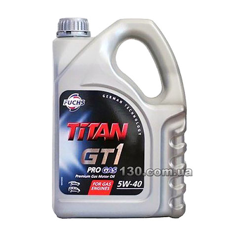Fuchs Titan GT1 5W-40 — моторное масло синтетическое — 5 л