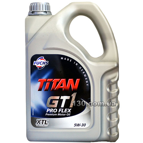 Fuchs Titan GT1 FLEX 23 5W-30 — моторное масло синтетическое — 5 л