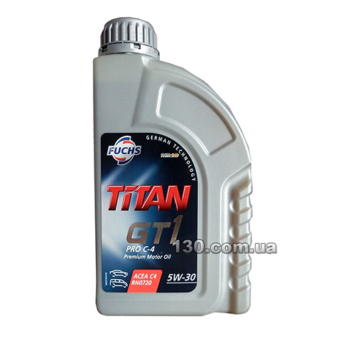 Моторное масло синтетическое Fuchs Titan GT1 PRO C-4 5W-30 — 1 л