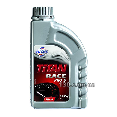Fuchs Titan RACE PRO S 5W-40 — synthetic motor oil — 1 l