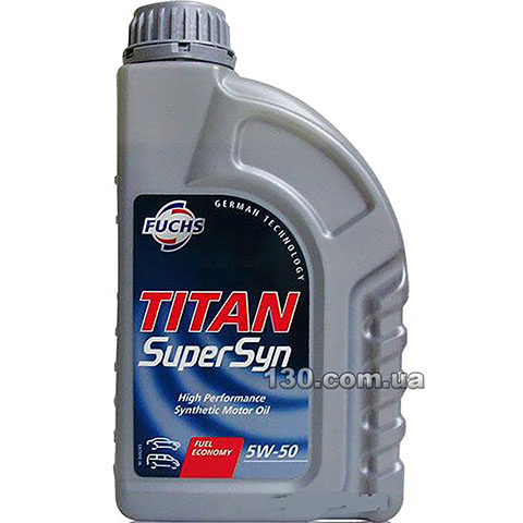 Fuchs Titan SuperSyn 5W-50 — synthetic motor oil — 1 l