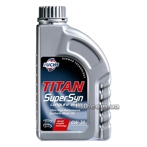 Synthetic motor oil Fuchs Titan SuperSyn LongLife Plus 0W-30 — 5 l