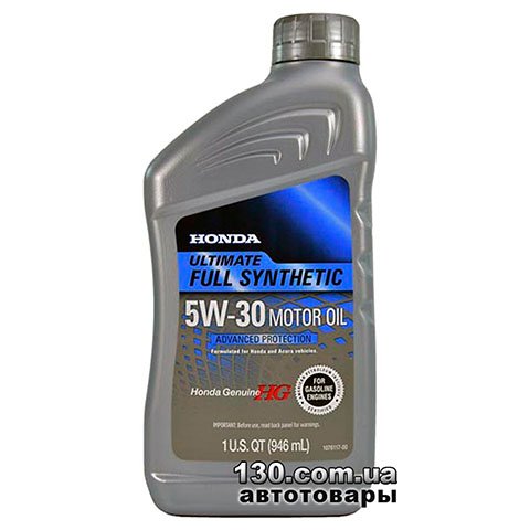 Моторное масло синтетическое Honda HG Ultimate Full Synthetic 5W-30 — 0.946 л