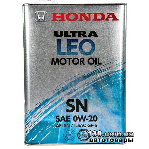 Synthetic motor oil Honda Ultra LEO 0W-20 — 4 l