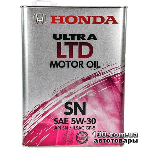 Моторне мастило синтетичне Honda Ultra LTD 5W-30 — 4 л