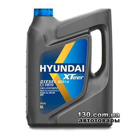 Hyundai XTeer Diesel Ultra C3 5W-30 — synthetic motor oil — 6 l