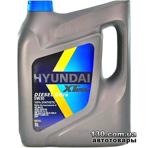 Synthetic motor oil Hyundai XTeer Diesel Ultra SN/CF 5W-30 — 5 l