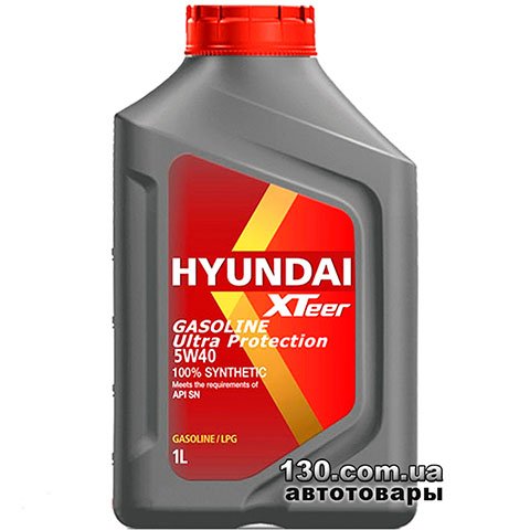 Моторне мастило синтетичне Hyundai XTeer Gasoline Ultra Protection 5W-40 — 1 л