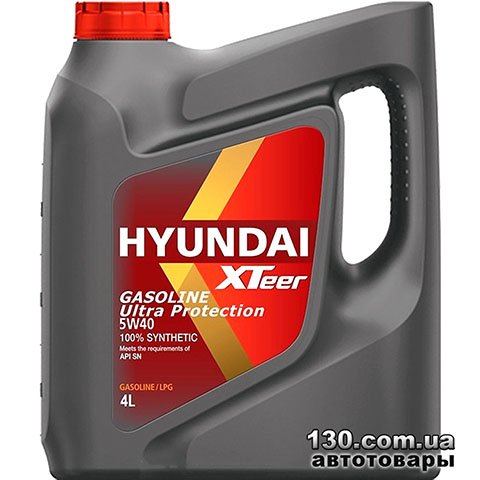 Synthetic motor oil Hyundai XTeer Gasoline Ultra Protection 5W-40 — 4 l