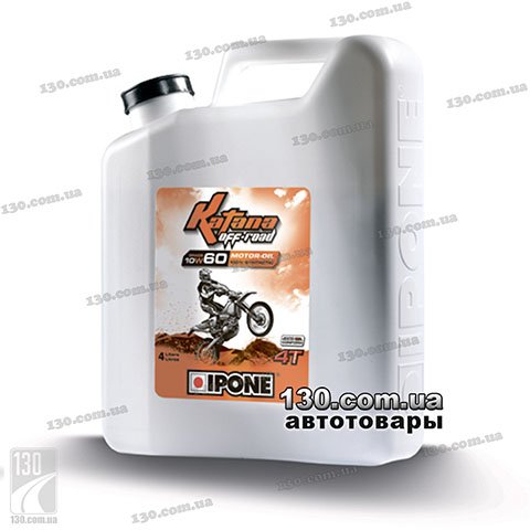 Ipone Katana Off Road 10W-60 — моторне мастило синтетичне — 4 л для 4-тактних мотоциклів