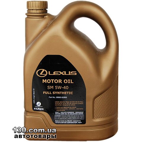 Synthetic motor oil Lexus Motor Oil 5W-40 — 4 l