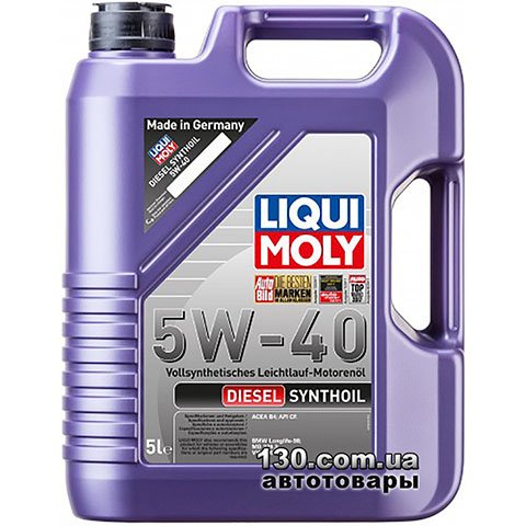Моторное масло синтетическое Liqui Moly Diesel Synthoil 5W-40 — 5 л