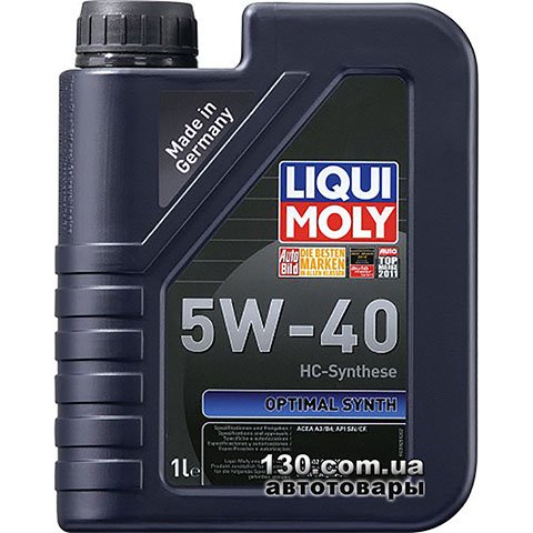 Моторное масло синтетическое Liqui Moly Optimal Synth 5W-40 — 1 л
