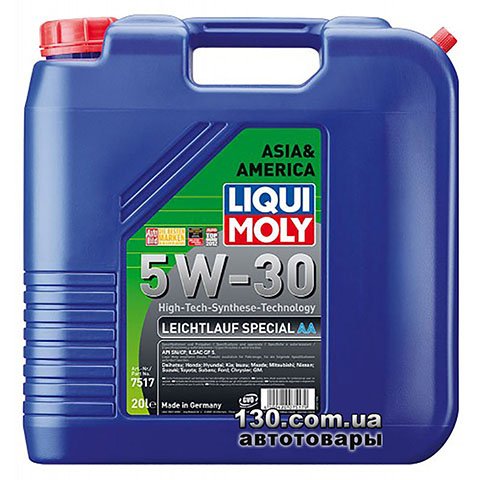 Моторное масло синтетическое Liqui Moly Special TEC AA 5W-30 — 20 л