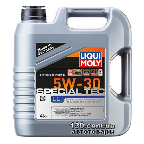 Synthetic motor oil Liqui Moly Special TEC LL 5W-30 — 4 l
