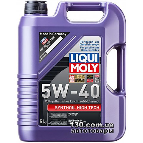 Моторное масло синтетическое Liqui Moly Synthoil High Tech 5W-40 — 5 л
