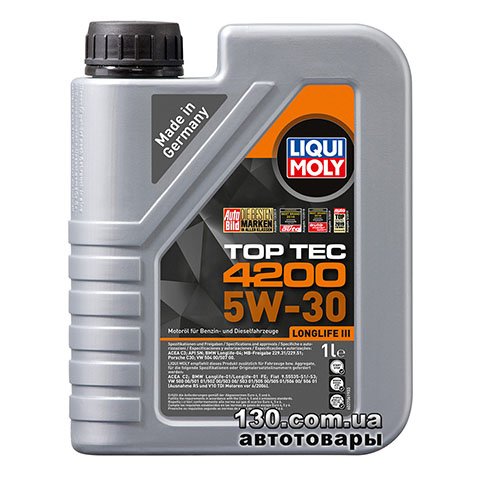 Моторное масло синтетическое Liqui Moly TOP TEC 4200 5W-30 — 1 л