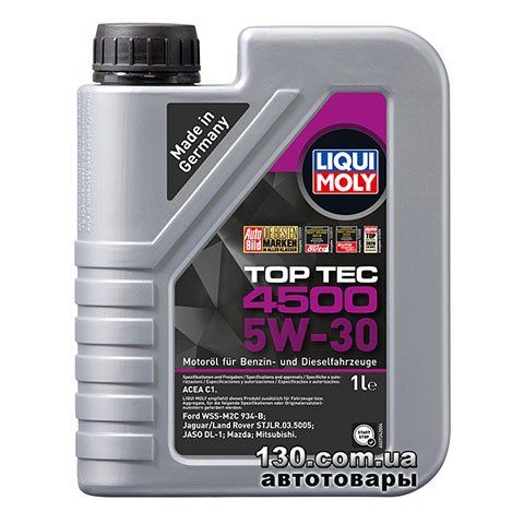 Synthetic motor oil Liqui Moly TOP TEC 4500 5W-30 — 1 l