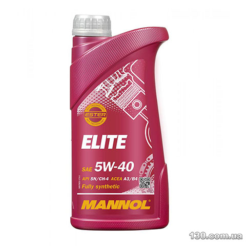 Mannol Elite (metal) 5W-40 SN/CH-4 — моторное масло синтетическое — 1 л