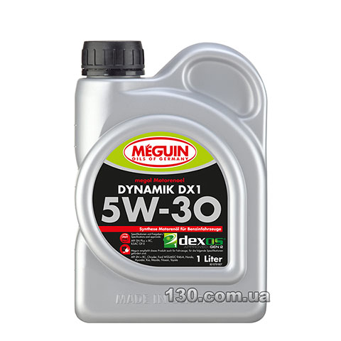 Моторное масло синтетическое Meguin Dynamik DX1 SAE 5W-30 — 1 л