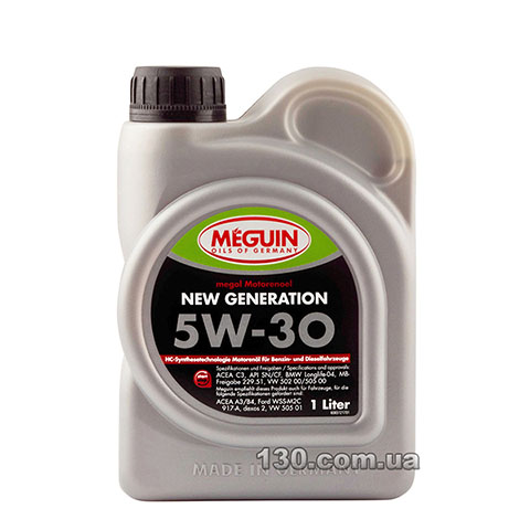 Моторне мастило синтетичне Meguin New Generation SAE 5W-30 — 1 л