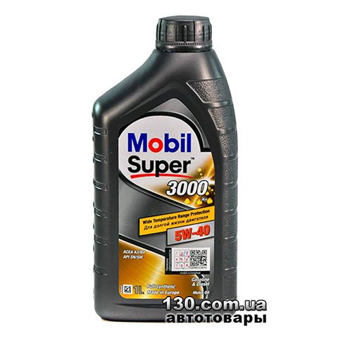 Mobil Super 3000 X1 5W-40 — моторне мастило синтетичне — 1 л