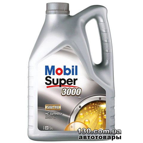 Моторное масло синтетическое Mobil Super 3000 X1 5W-40 — 5 л