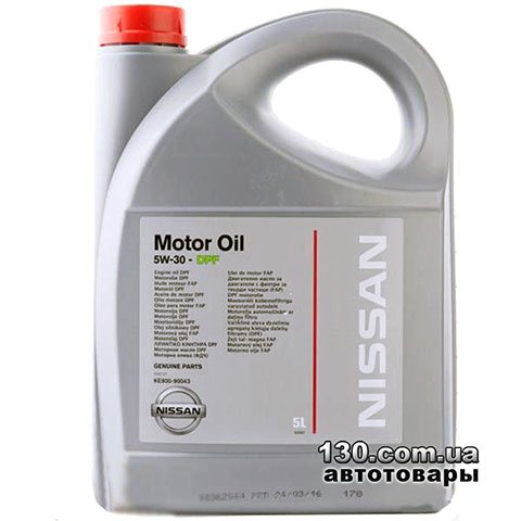 Моторное масло синтетическое Nissan Motor Oil C4 (DPF) 5W-30 — 5 л