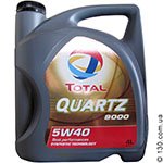 Моторное масло синтетическое Total Quartz 9000 5W-40 — 4 л для легковых автомобилей
