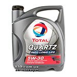 Моторное масло синтетическое Total Quartz INEO LL 5W-30 — 5 л
