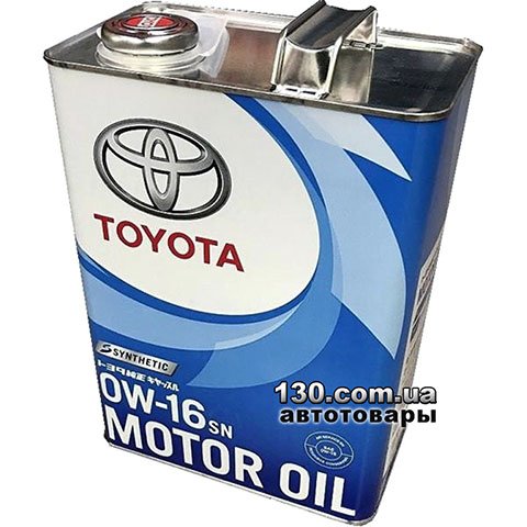 Toyota Motor Oil 0W-16 — моторне мастило синтетичне — 4 л