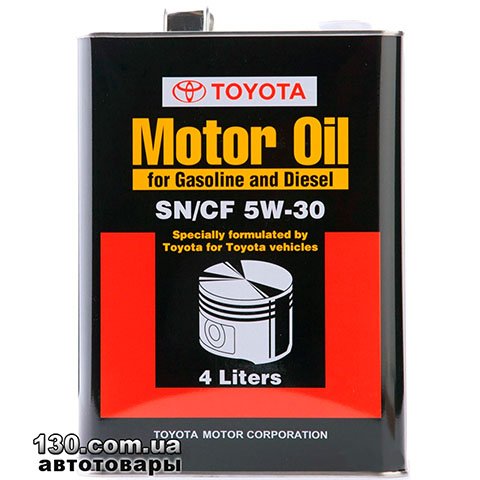 Моторное масло синтетическое Toyota Motor Oil SN/CF 5W-30 — 4 л