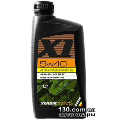 Synthetic motor oil XENUM X1 5W40 — 1 l