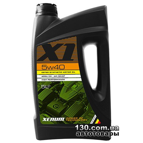 Synthetic motor oil XENUM X1 5W40 — 5 l
