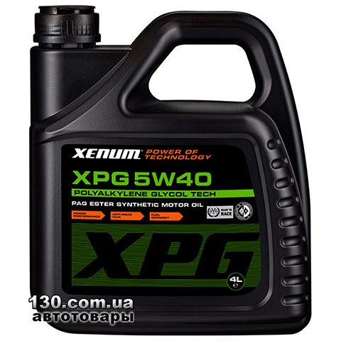 Моторное масло синтетическое XENUM XPG 5W40 — 4 л
