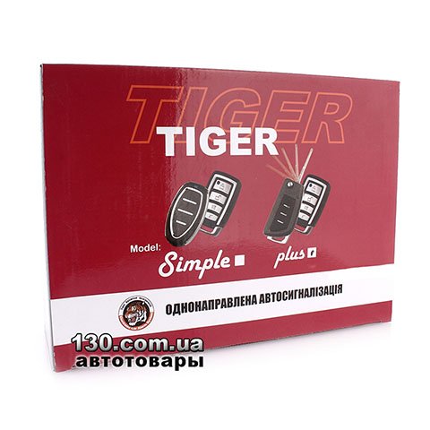 Tiger Simple PLUS — автосигнализация с односторонней связью