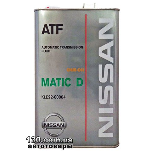 Трансмиссионное масло Nissan Matic Fluid - D — 4 л