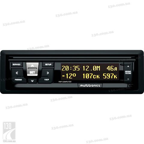 Multitronics RIF-500 — маршрутний бортовий комп’ютер універсальний, підсвітка жовта