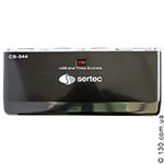 Автомобильный тройник-разветвитель гнезда прикуривателя с USB питанием Sertec CS-044 (3 x 12 В, 1 x 5 В)