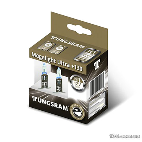 Tungsram H1 55W 12V Megalight Ultra +130% — автомобильная галогеновая лампа