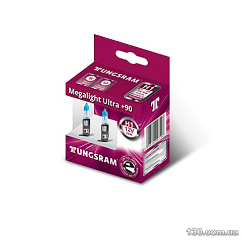 Автомобільна галогенова лампа Tungsram H1 55W 12V Megalight Ultra +90%