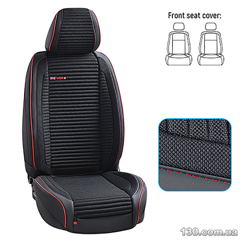 VOIN V-1801 Bk Front — car seat covers