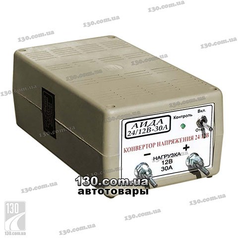 Voltage converter 24/12 V AIDA 24/12V-30A