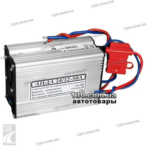 Voltage converter 24/12 V AIDA 24/12V-50A