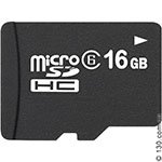 microSD карта памяти OEM 16 Гб, класс 6 — для записи HD 720P видео (microSDHC 6) с SD адаптером