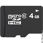 microSD карта памяти OEM 4 Гб, класс 10 — для записи HD 1080P видео (microSDHC 10) с SD адаптером